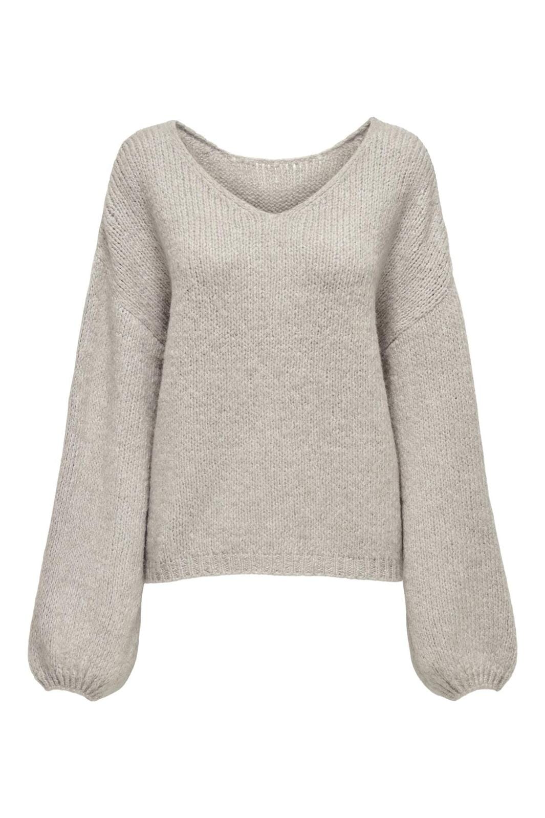 JDY - Jdydinea L/S Reversible Pullov. Knt - 4622743 Chateau Gray