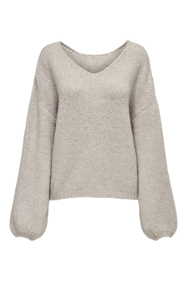 JDY - Jdydinea L/S Reversible Pullov. Knt - 4622743 Chateau Gray
