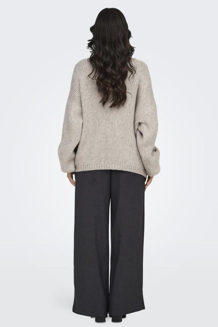 JDY - Jdydinea L/S Reversible Pullov. Knt - 4622743 Chateau Gray