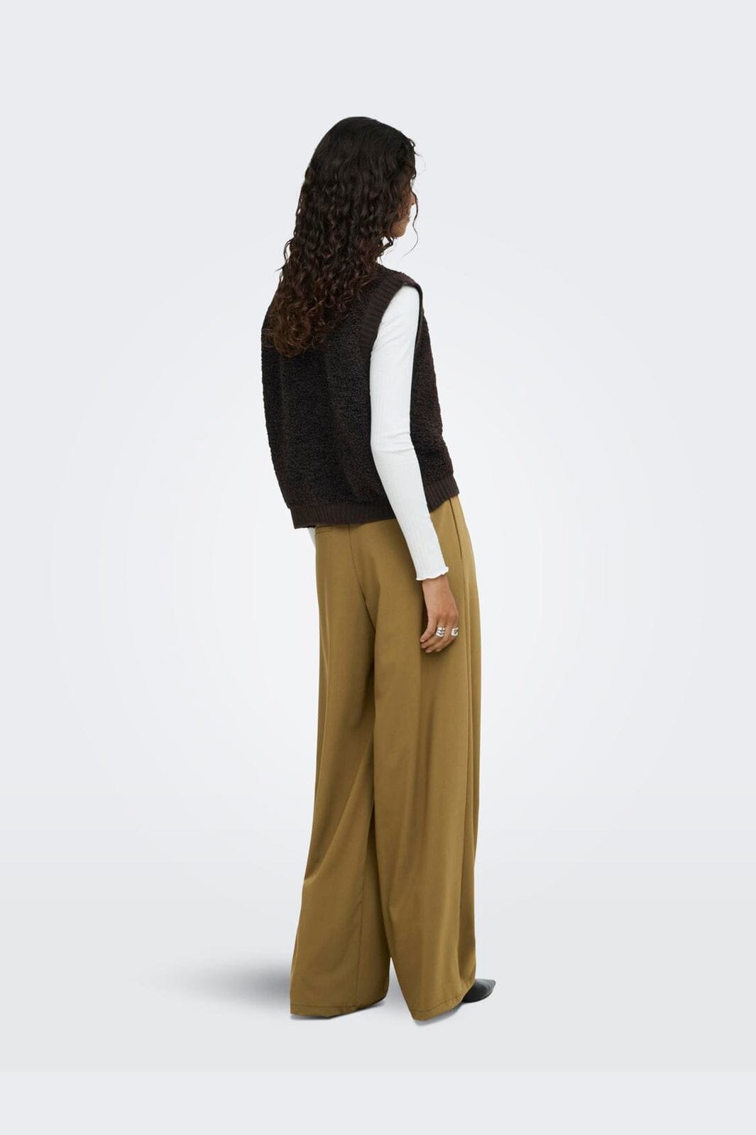 JDY - Jdyeira Life S/L On Button Vest Knt - 5105887 Chocolate Torte