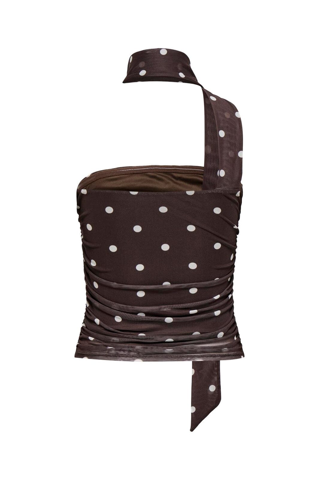 JDY - Jdyelsa Mesh Tube Top - 5104944 Coffee Bean Cd Dots