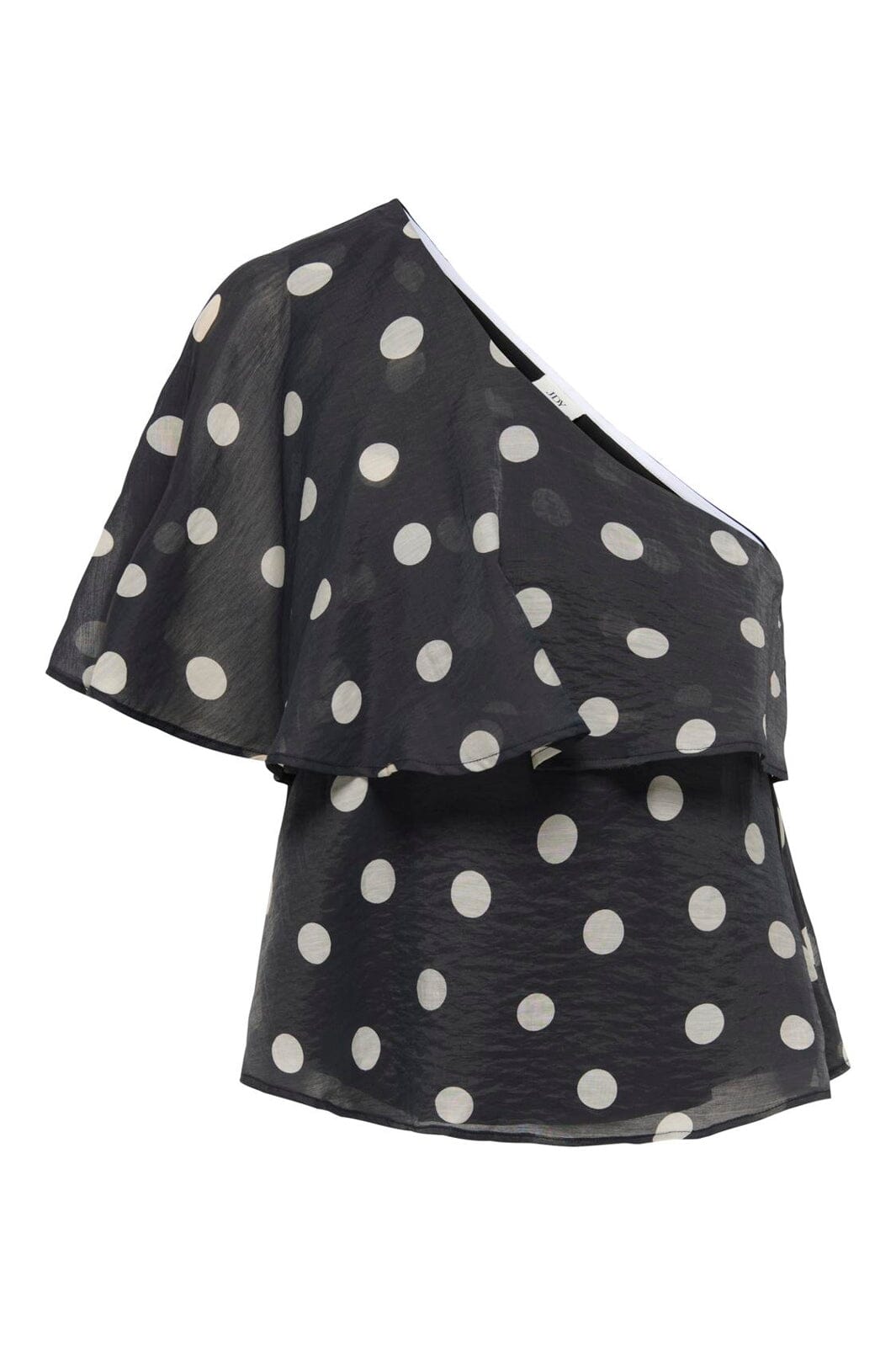 JDY - Jdyfay Life One-Shoulder Top - 5083205 Black Pristine Dot