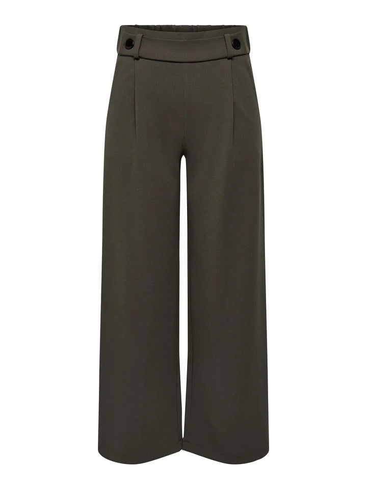 JDY - Jdygeggo Life New Long Pant - 4071962 Chocolate Brown Black Buttons Bukser 
