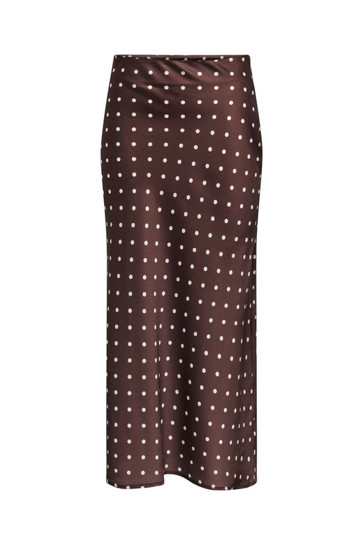 JDY - Jdyhailey Satin Midi Skirt - 5082864 Puce Ecru Dots