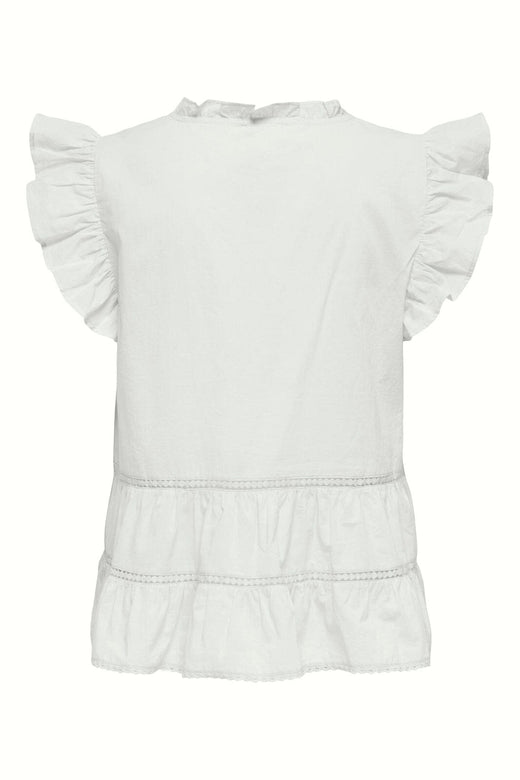 JDY - Jdyjulia S/L Lace Top - 5026530 Cloud Dancer