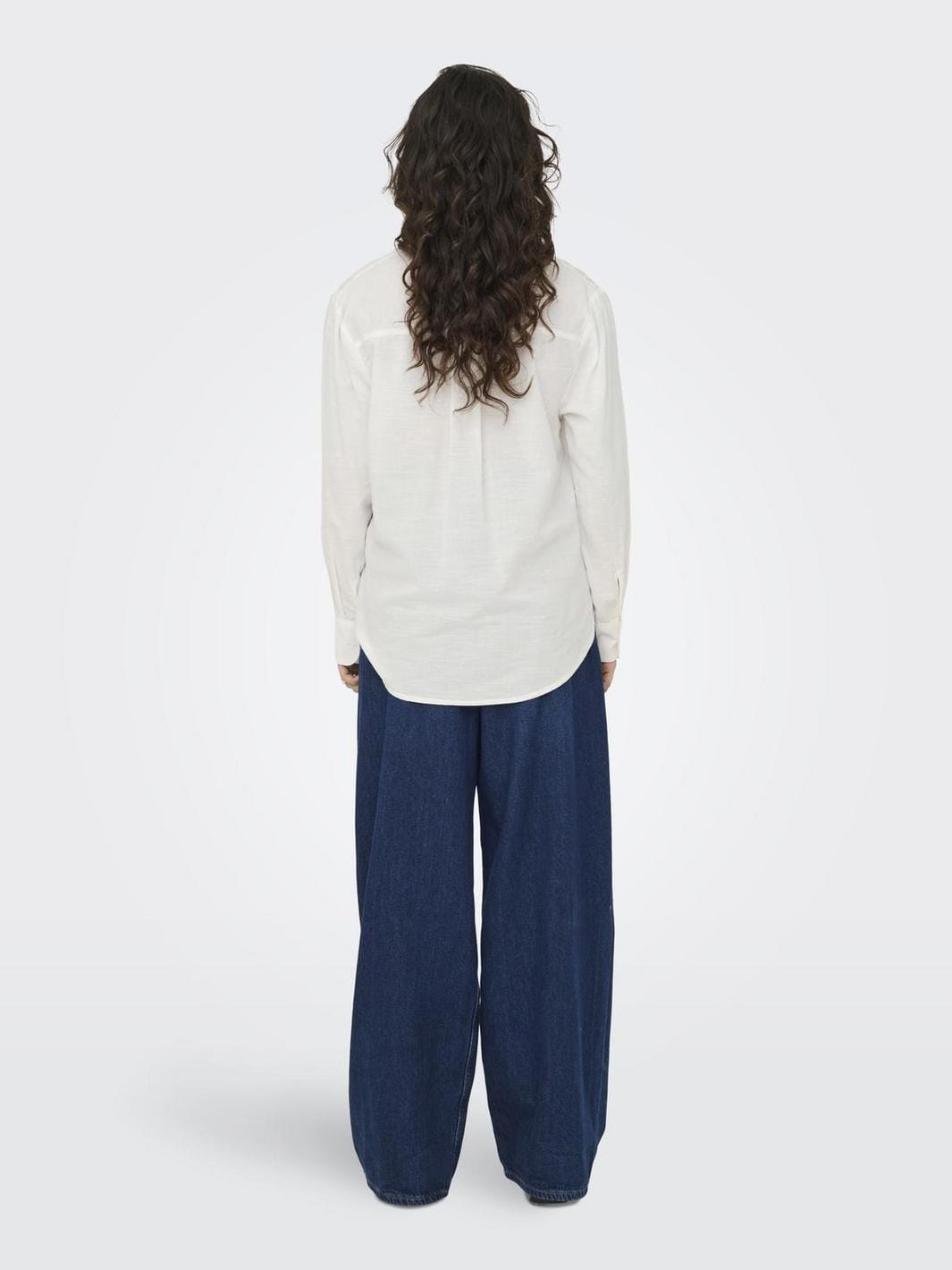 JDY - Jdykimie L/S Shirt Dia - 4787344 Cloud Dancer