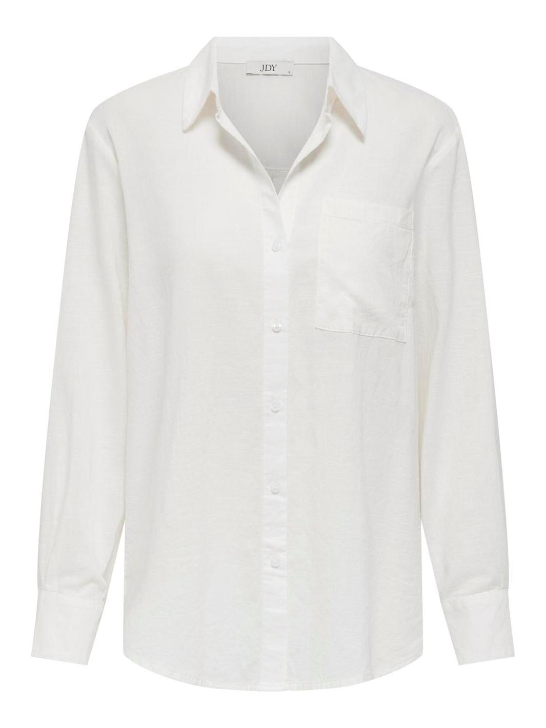 JDY - Jdykimie L/S Shirt Dia - 4787344 Cloud Dancer