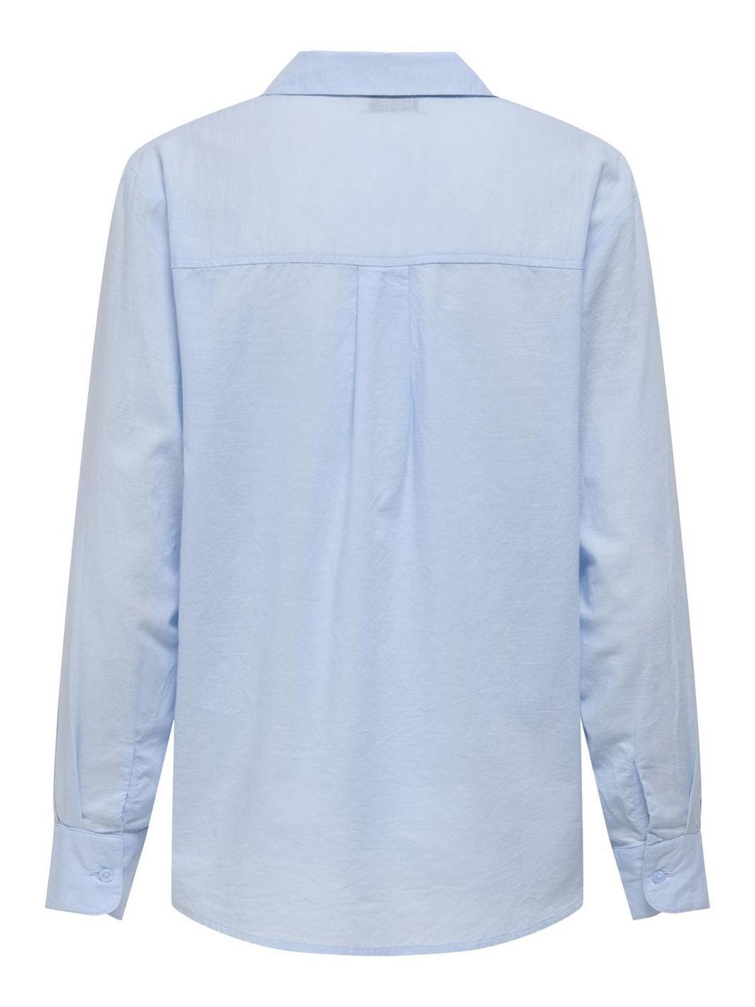 JDY - Jdykimie L/S Shirt Dia - 4787377 Kentucky Blue