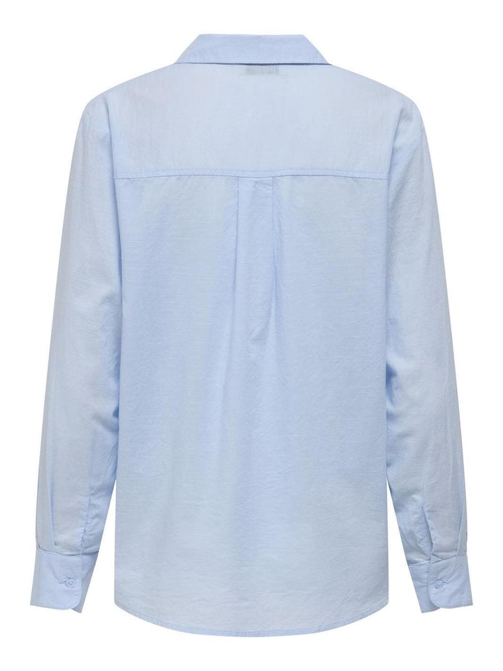 JDY - Jdykimie L/S Shirt Dia - 4787377 Kentucky Blue