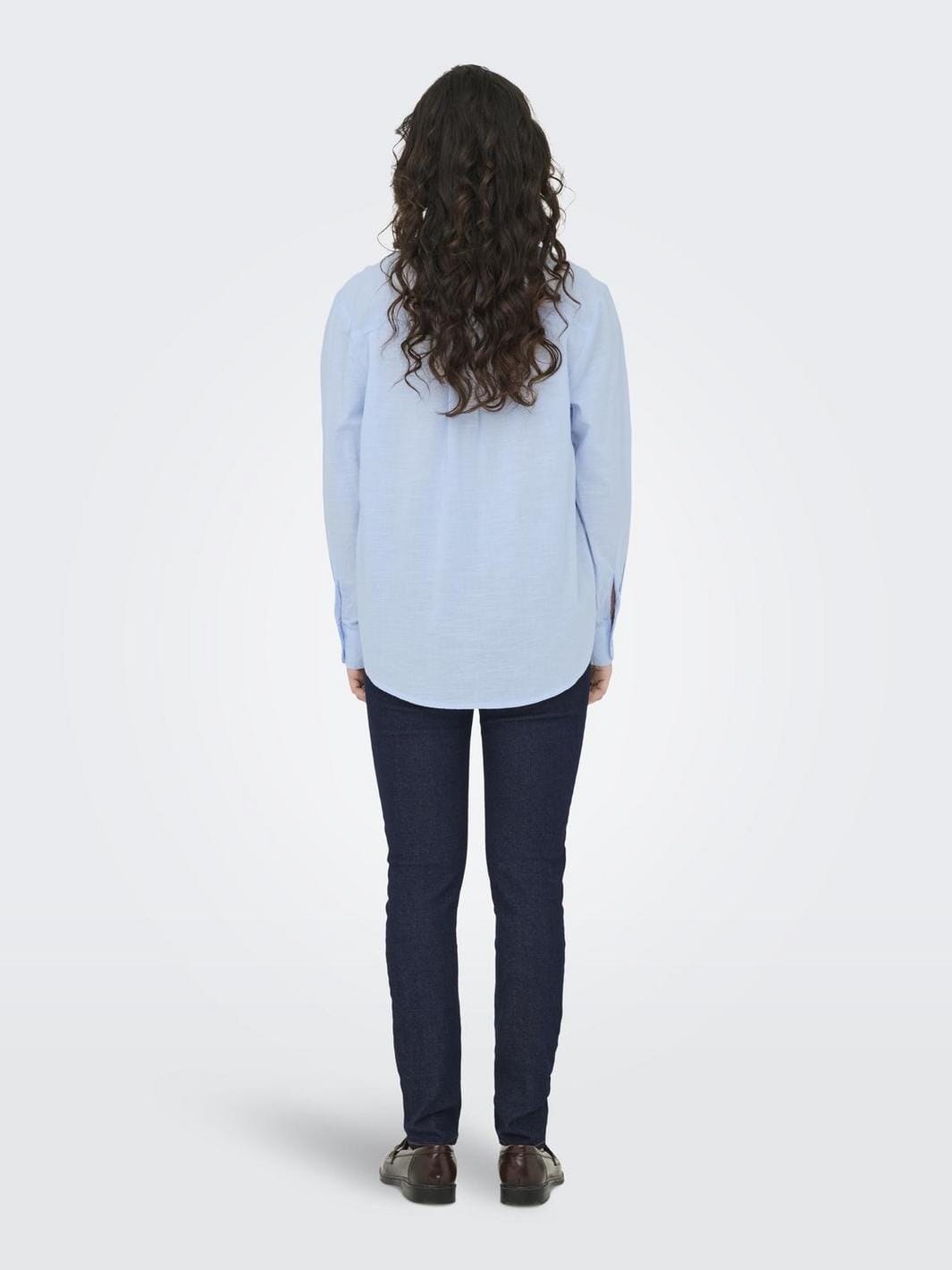 JDY - Jdykimie L/S Shirt Dia - 4787377 Kentucky Blue