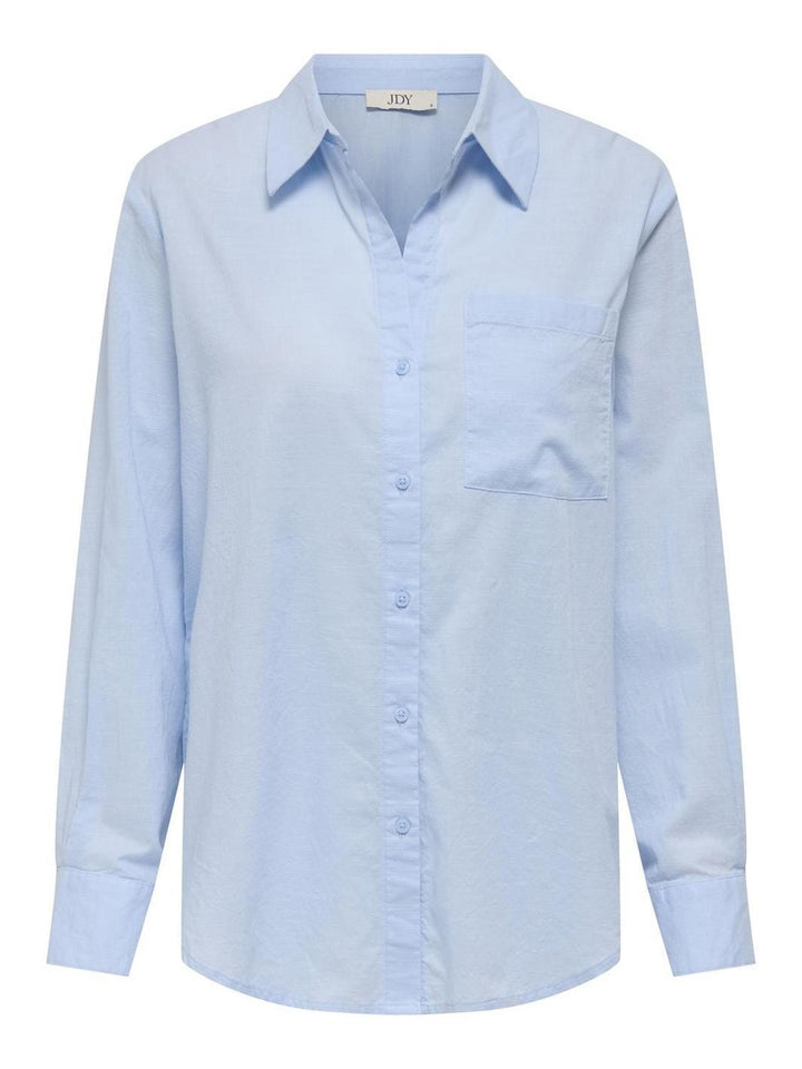 JDY - Jdykimie L/S Shirt Dia - 4787377 Kentucky Blue