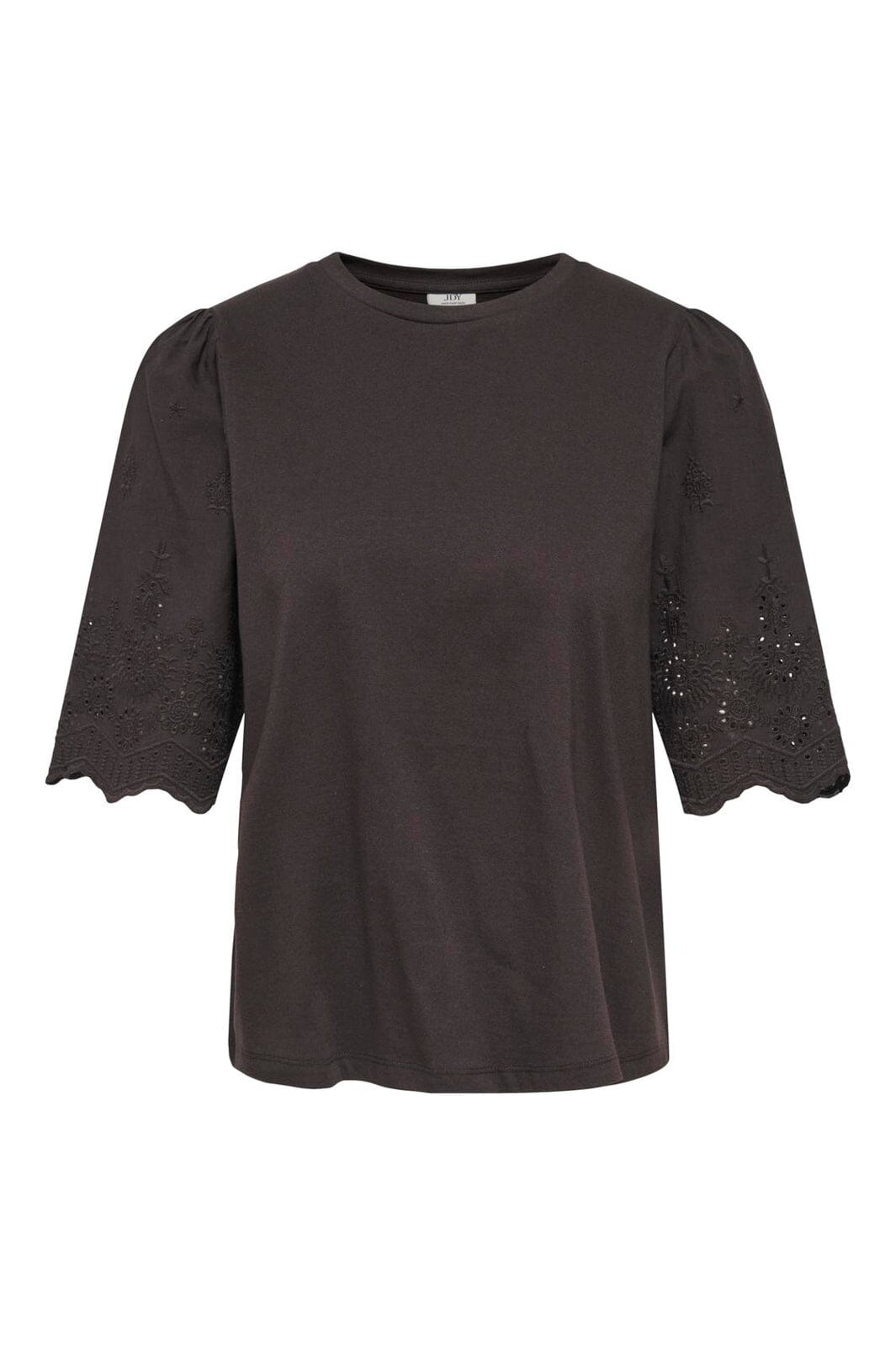 JDY - Jdylair Life S/S New Mix Top - 5047453 Chocolate Torte