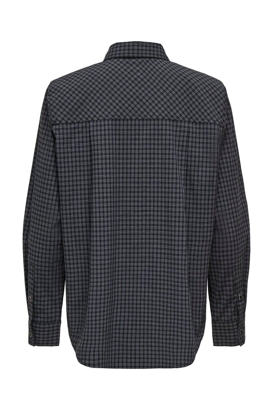JDY - Jdylou L/S Shoulderpad Shirt - 5130716 Ebony Black & Cloud Dancer