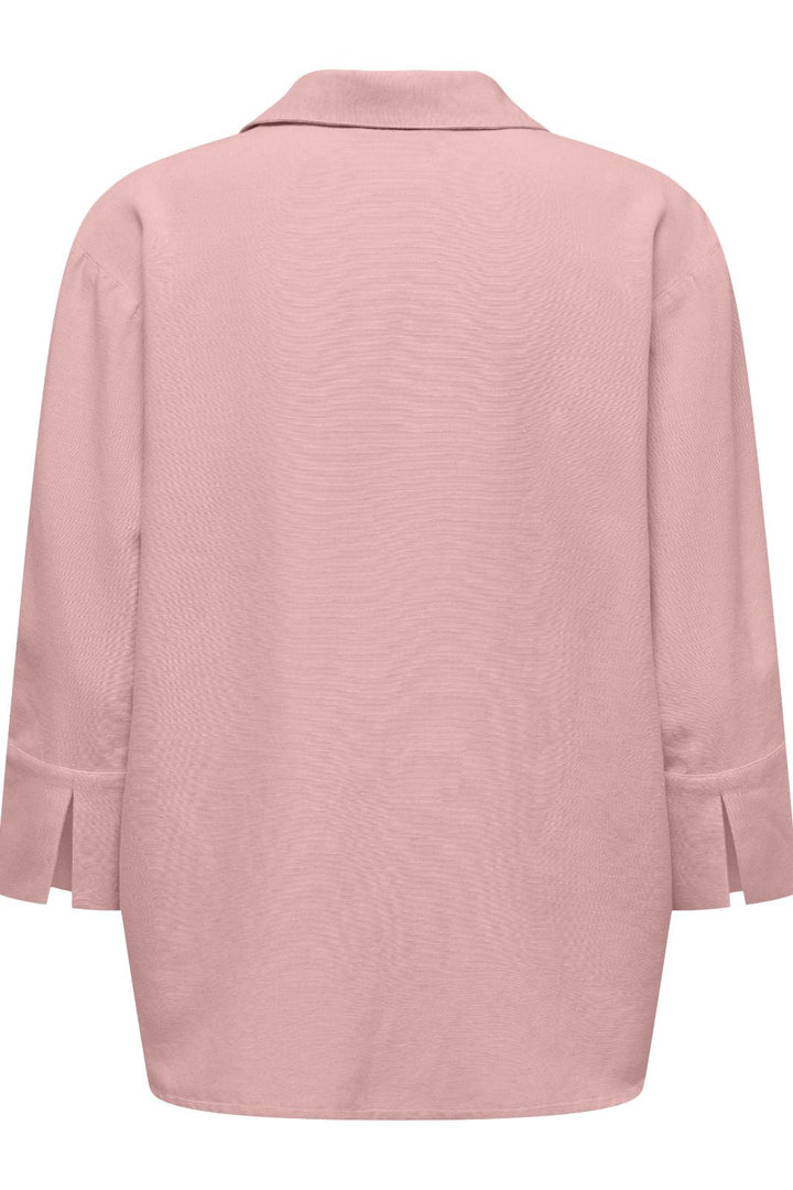 JDY - Jdylucia 3/4 Linen Shirt - 4941580 Silver Pink Skjorter 