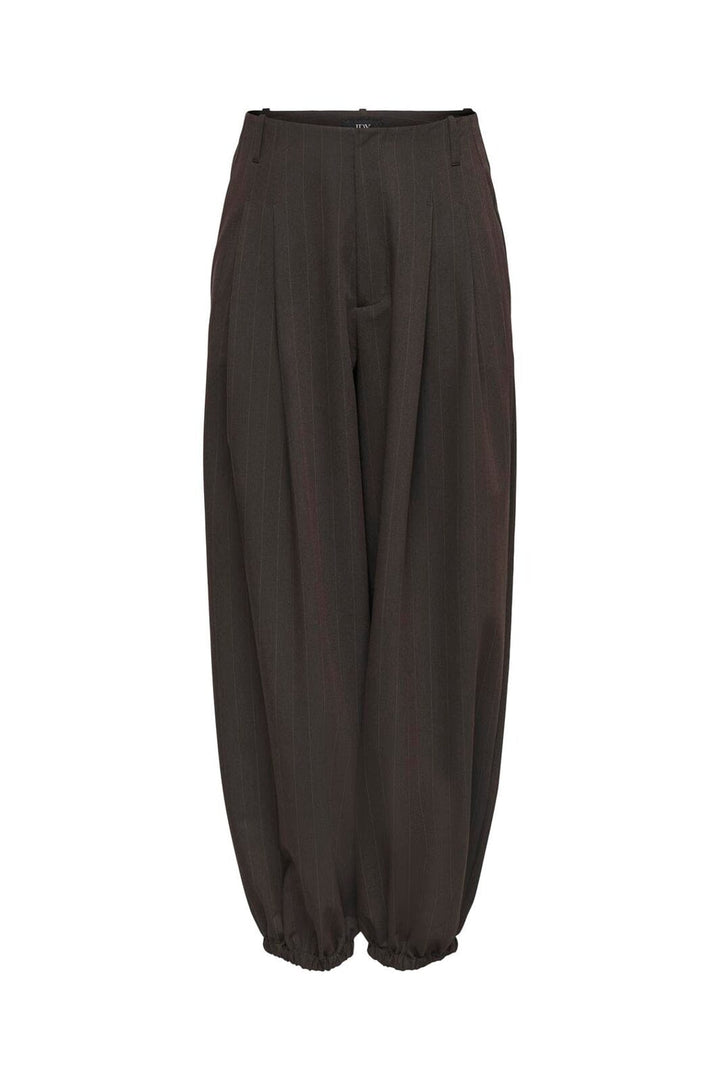 JDY - Jdymadeline Balloon Pant - 5151605 Chocolate Torte Tobacco Pin Stripe