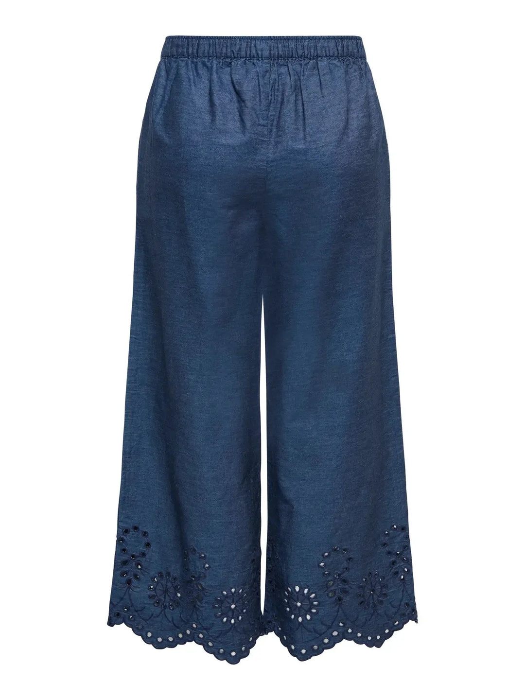 JDY - Jdymargot Bille Embr Pant - 5026806 Medium Blue Denim Navy Embroidery Bukser 