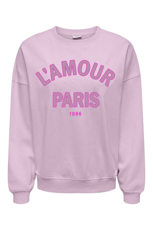 JDY - Jdymesa Life L/S O-Nk Emb Sweat - 5077289 Winsome Orchid Lamour Paris