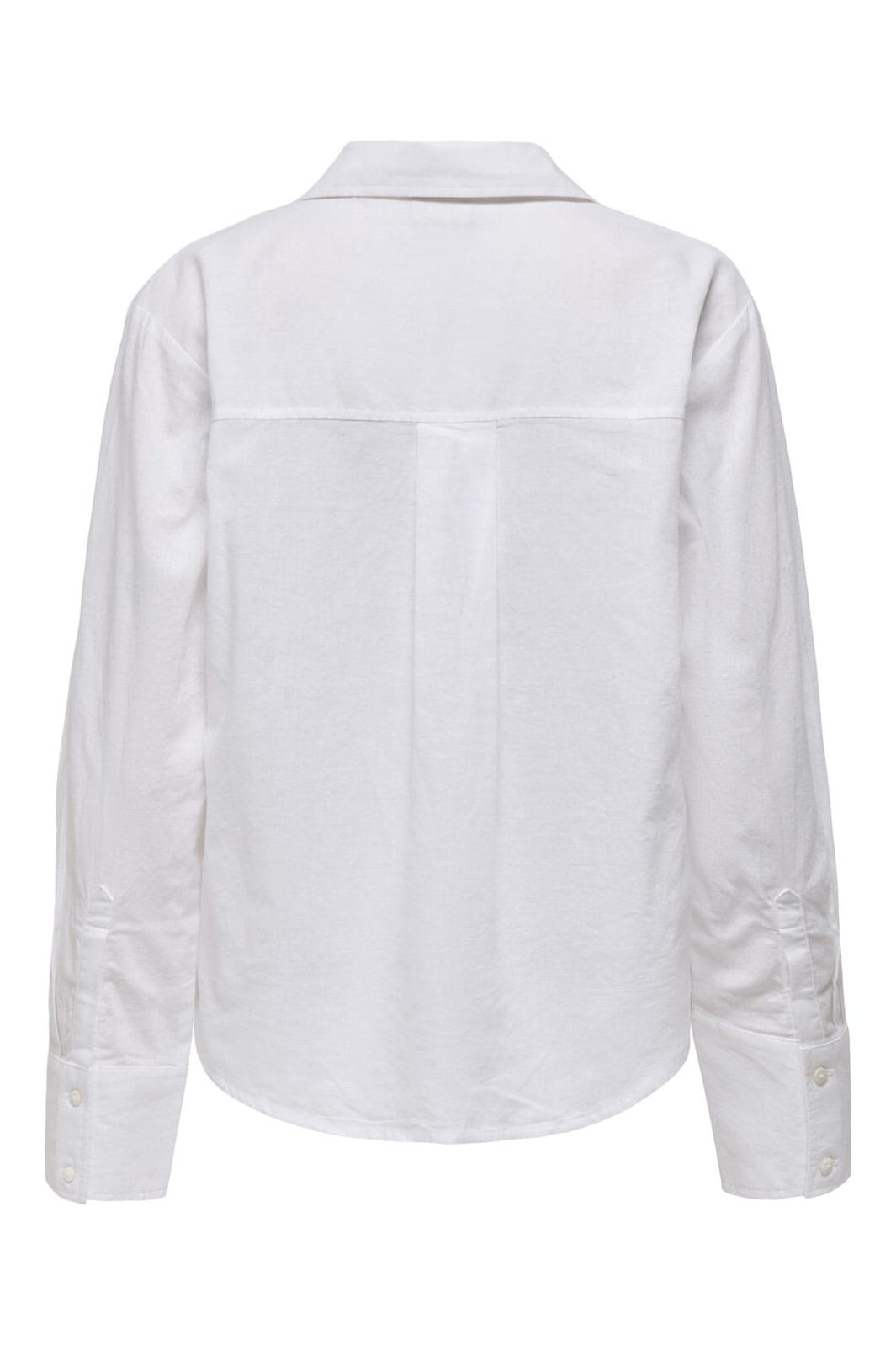JDY - Jdymila L/S Loose Linen Shirt - 4744312 Cloud Dancer