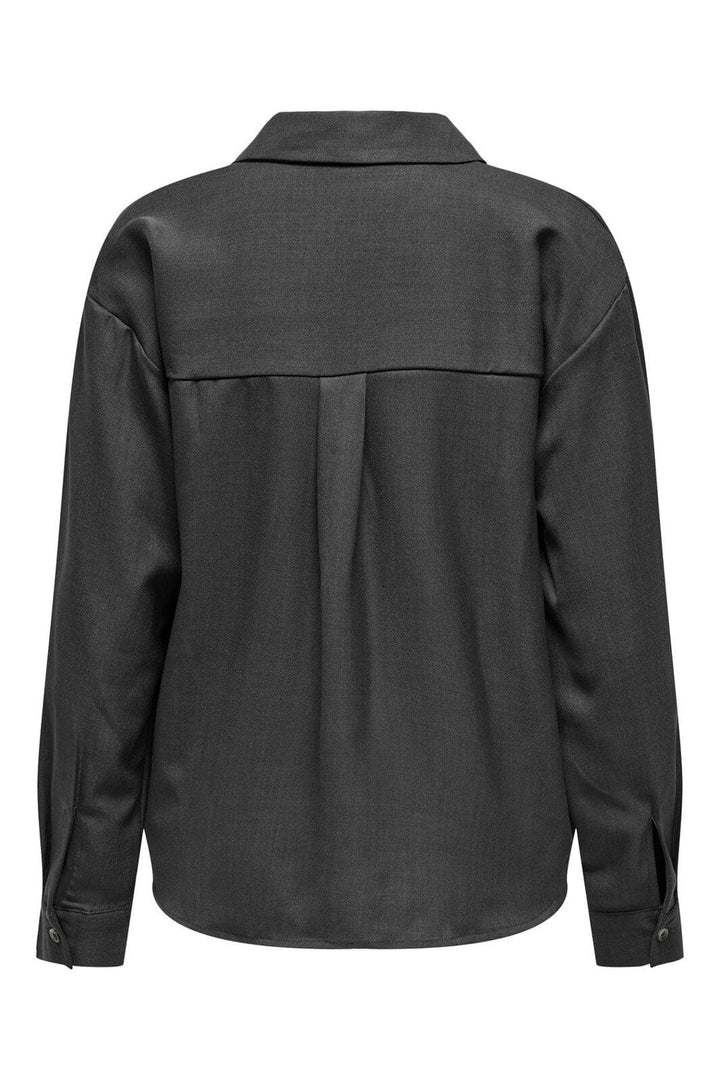 JDY - Jdynina L/S Shirt - 4772636 Dark Grey Melange