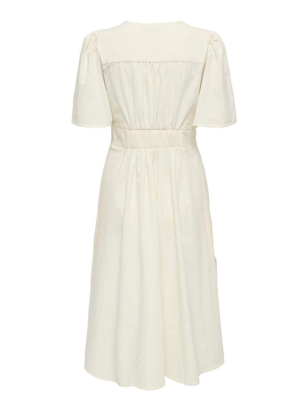 JDY - Jdynora 2/4 Midi Dress - 4937545 Overcast