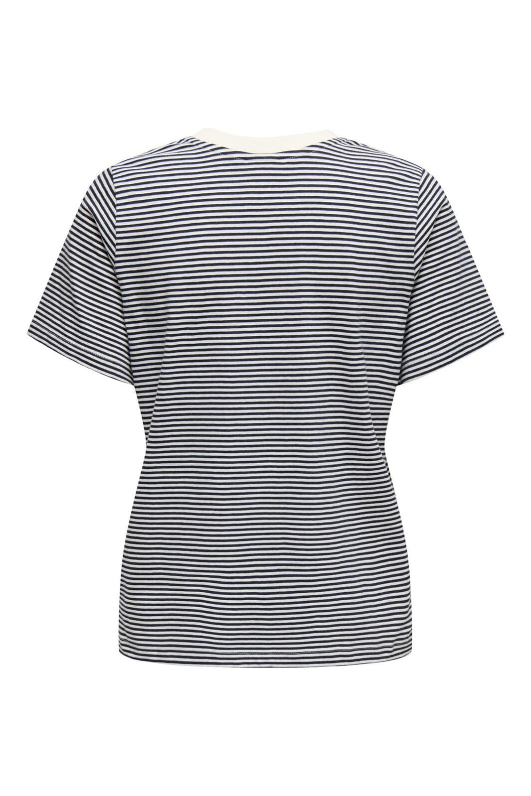 JDY - Jdypisa S/S Print Top - 4598826 Cloud Dancer Sky Captain Y/D Stripes & Bs Heart
