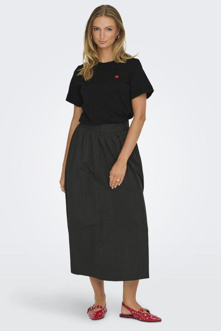 JDY - Jdypisa S/S Print Top - 4713448 Black Bittersweet Heart