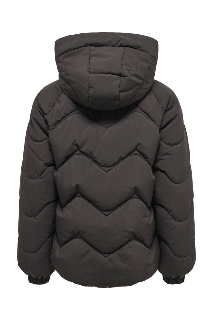 JDY - Jdypower Short Hood Puffer Hab - 5102619 Chocolate Torte