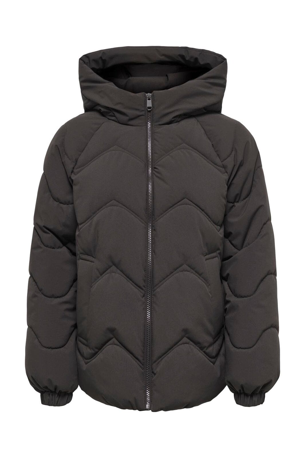 JDY - Jdypower Short Hood Puffer Hab - 5102619 Chocolate Torte