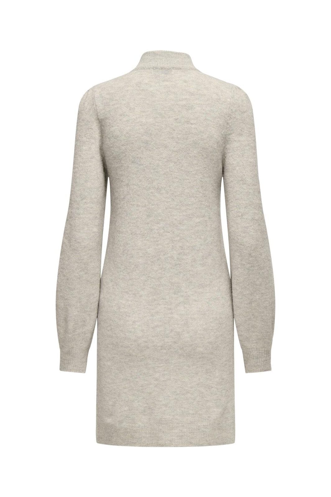 JDY - Jdyrue Life L/S High Neck Dress Knt - 3720419 Chateau Gray Melange