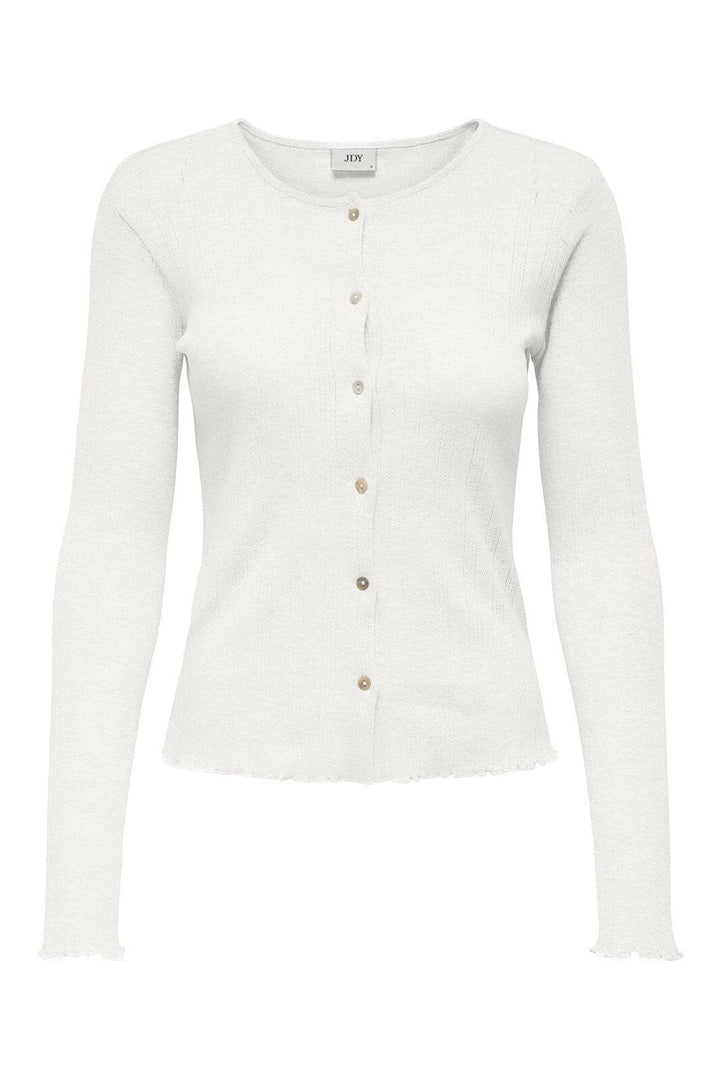 JDY - Jdysalsa Life L/S New Cardigan Dia - 4768975 Cloud Dancer
