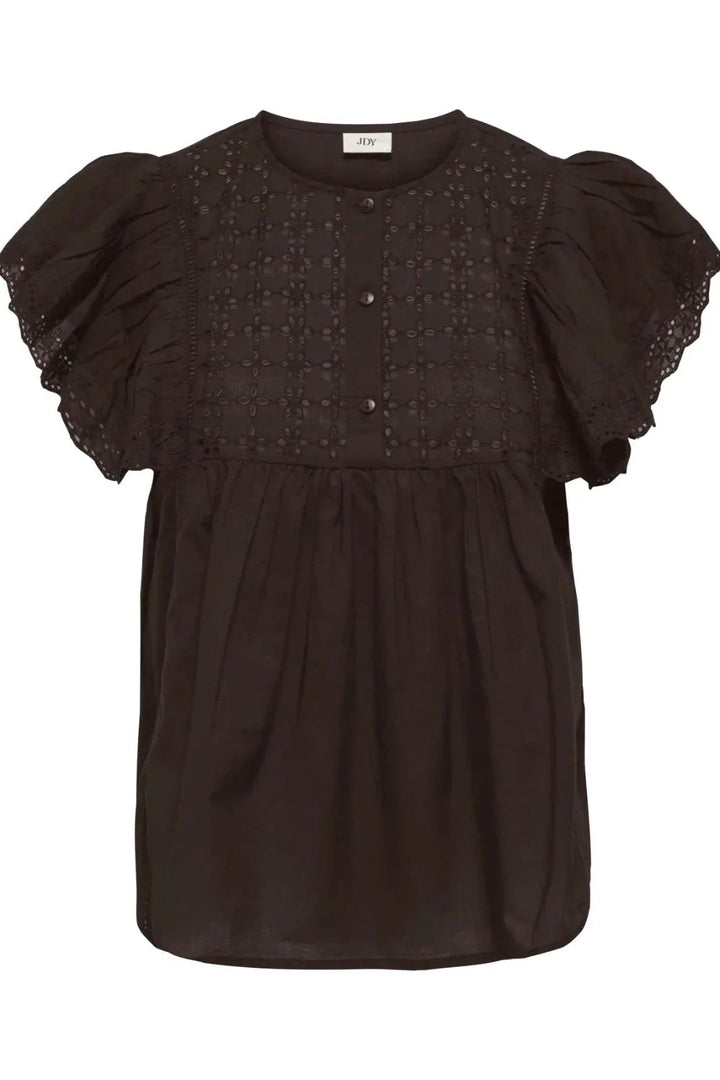 JDY - Jdysigga S/S Top - 5049072 Chocolate Torte Toppe 