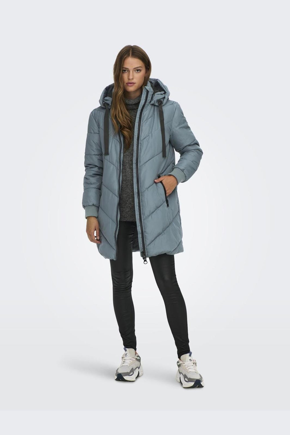 JDY - Jdyskylar Life Hood Jacket - 4050095 Stormy Weather Black