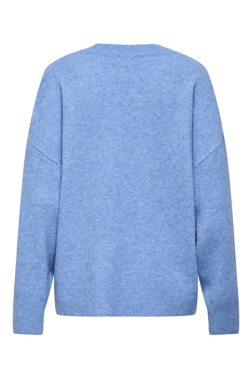 JDY - Jdysonja L/S O-Neck Pullover Knt - 4888615 Provence Melange