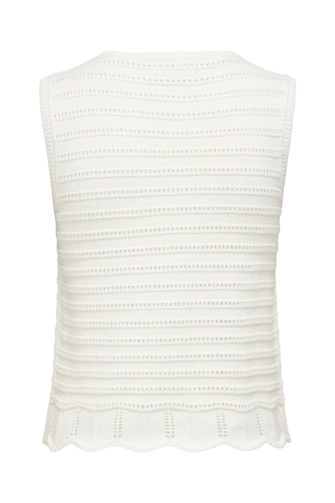 JDY - Jdytanja S/L O-Neck Top Knt - 4926966 Cloud Dancer