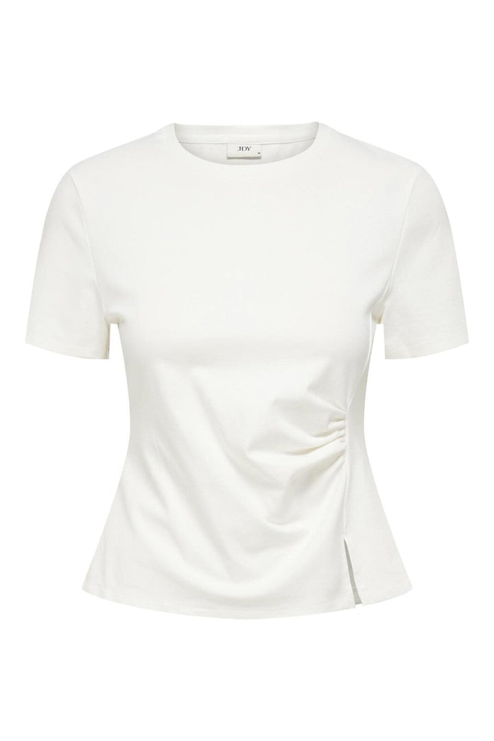 JDY - Jdytessa S/S Detail Top - 4925884 Cloud Dancer