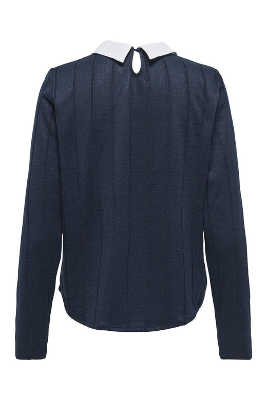 JDY - Jdytonsy Tiger L/S Detail Top Dia - 4845397 Total Eclipse Cloud Dancer