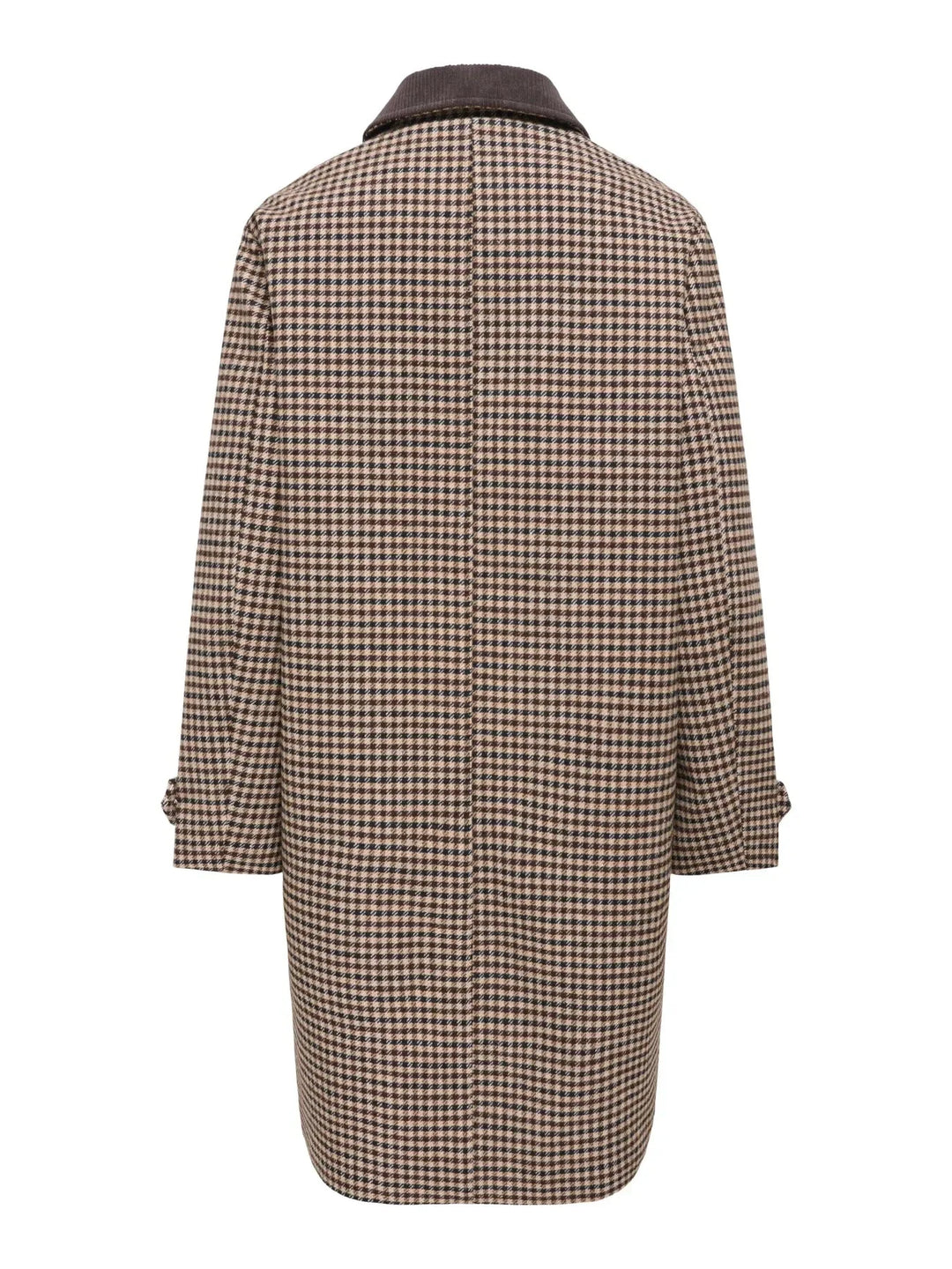 JDY - Jdyvalerie Check Coat Yfm - 5044326 Iced Coffee Black And Chocolate Torte Frakker 