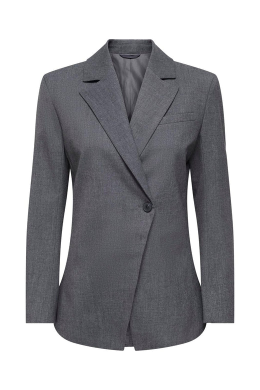 JDY - Jdyvalerie L/S Fitted Blazer - 5082542 Dark Grey Melange