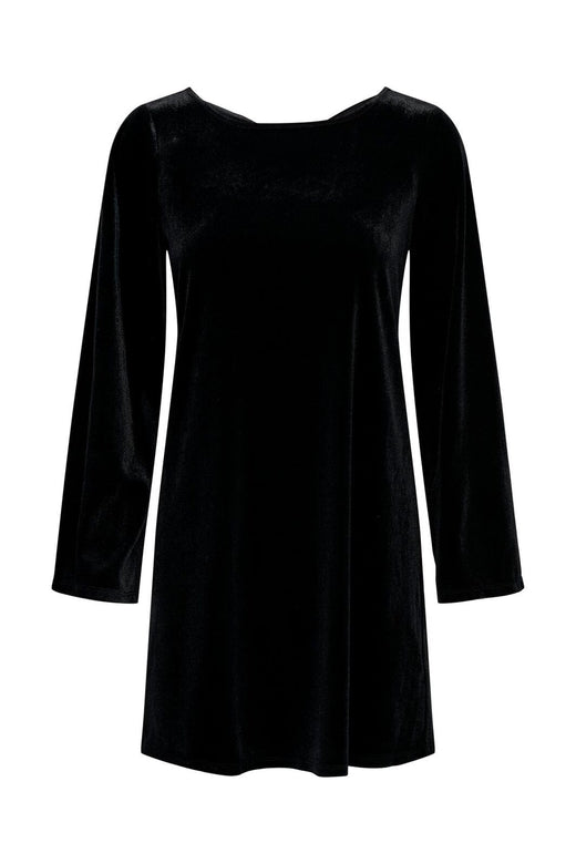 JDY - Jdyvictory L/S Velvet Bow Dress - 4906622 Black Bow