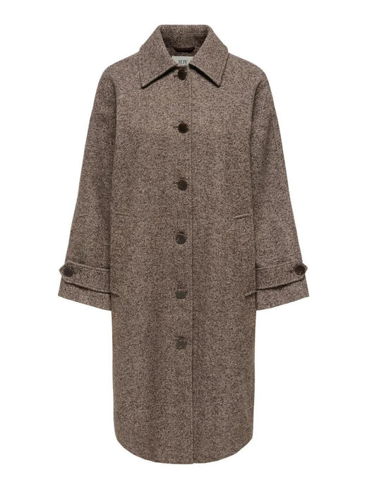 JDY - Jdyvinga Herringbone Long Coat Yfm - 5044304 Chocolate Torte Herringbone Frakker 