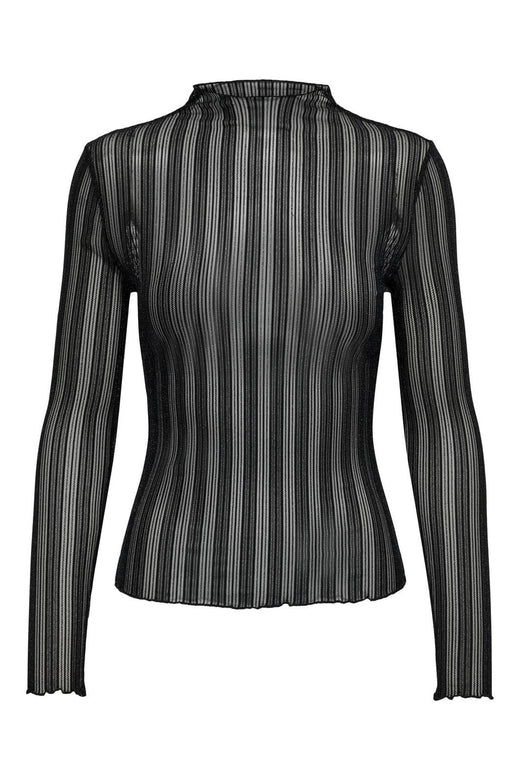 JDY - Jdyvivy L/S Lurex Top - 4356525 Black Black Lurex