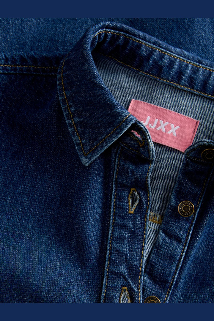 Jjxx - Jxamara Sille Ss Short Dress Sn - 4907321 Medium Blue Denim