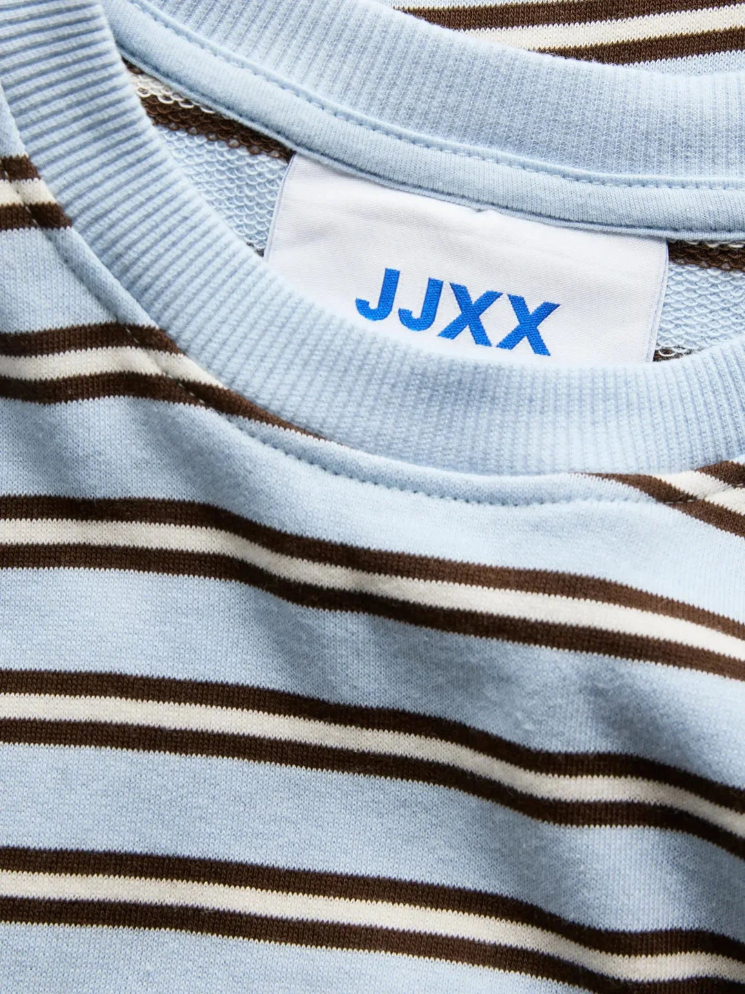 Jjxx - Jxbillie Loose Ls Stripe Sweat Swt - 5093801 Skyway Vanilla Ice/Demitasse Bluser 