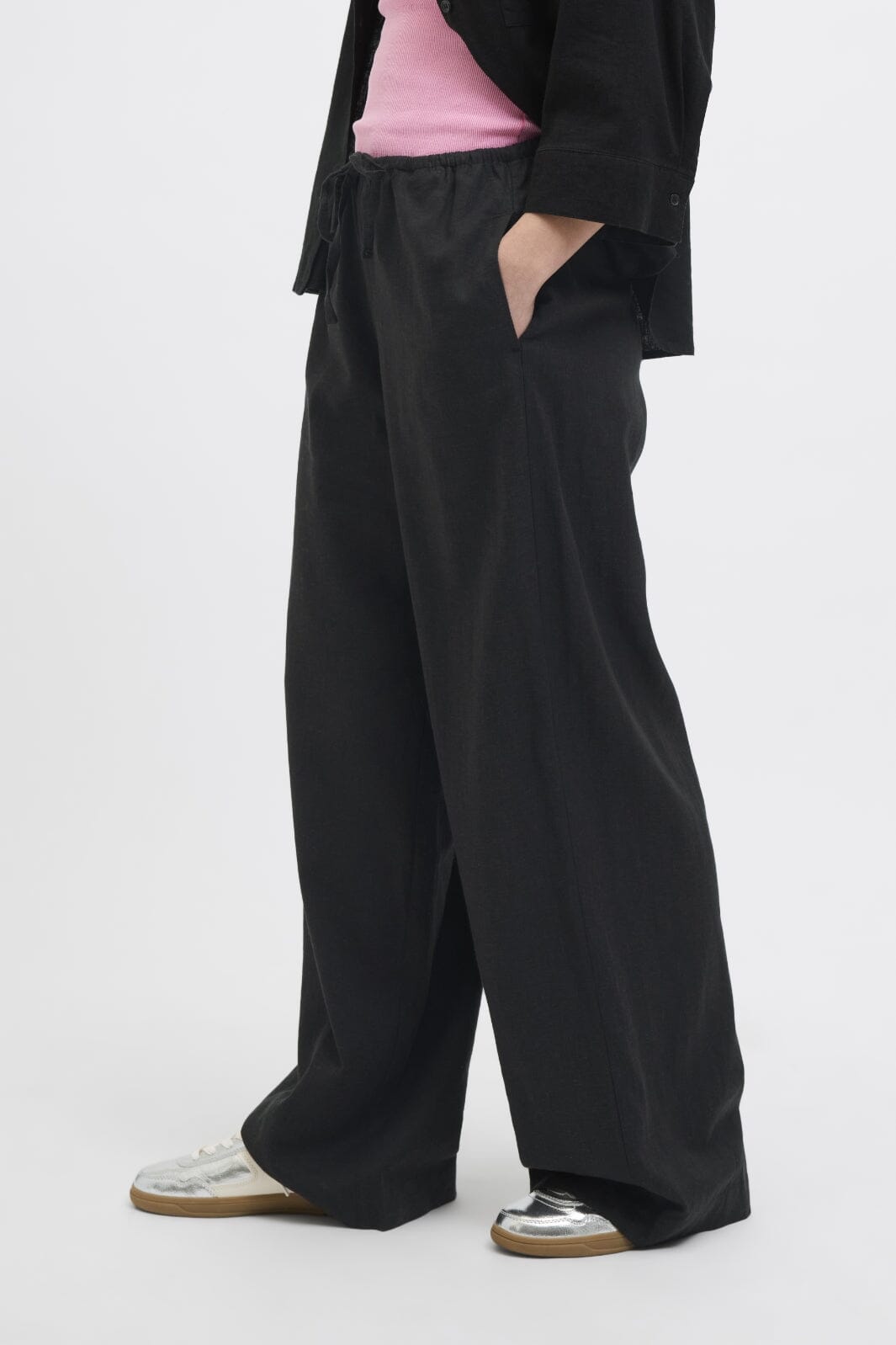 Jjxx - Jxbreeze Flora Summer Pants Sn - 4653035 Black Bukser 