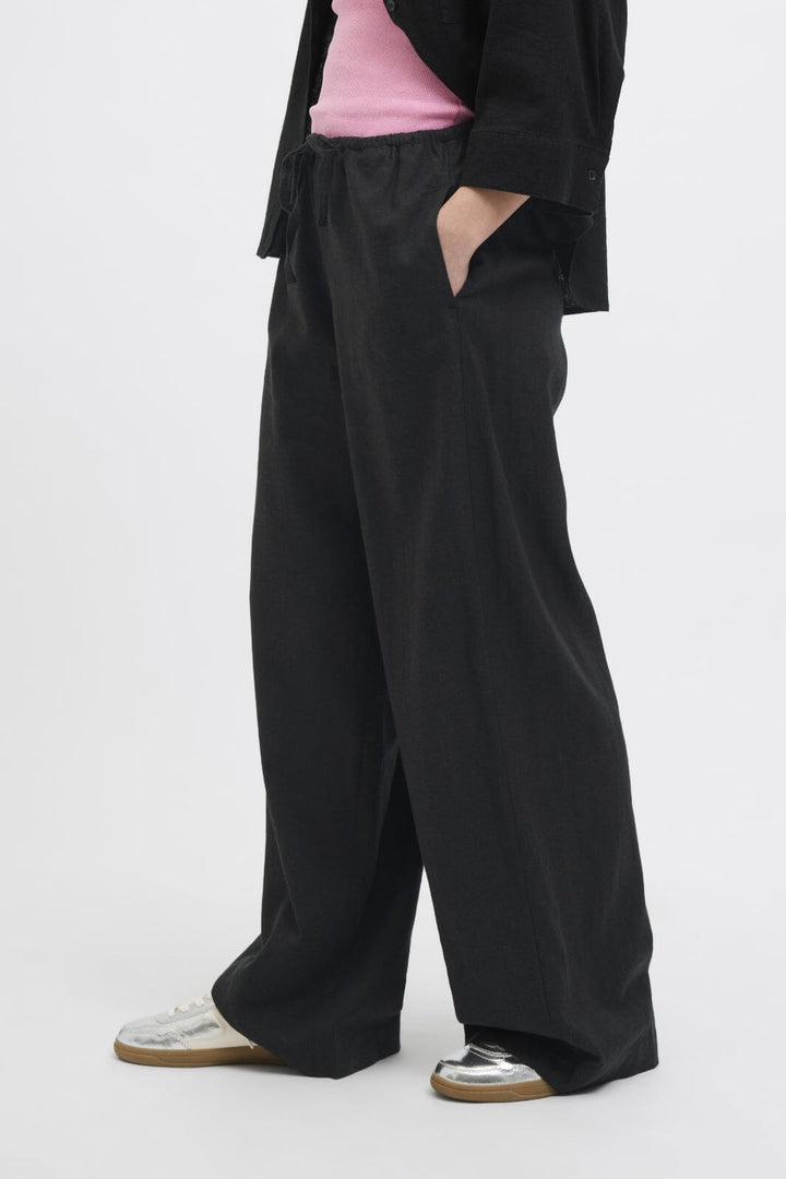 Jjxx - Jxbreeze Flora Summer Pants Sn - 4653035 Black Bukser 