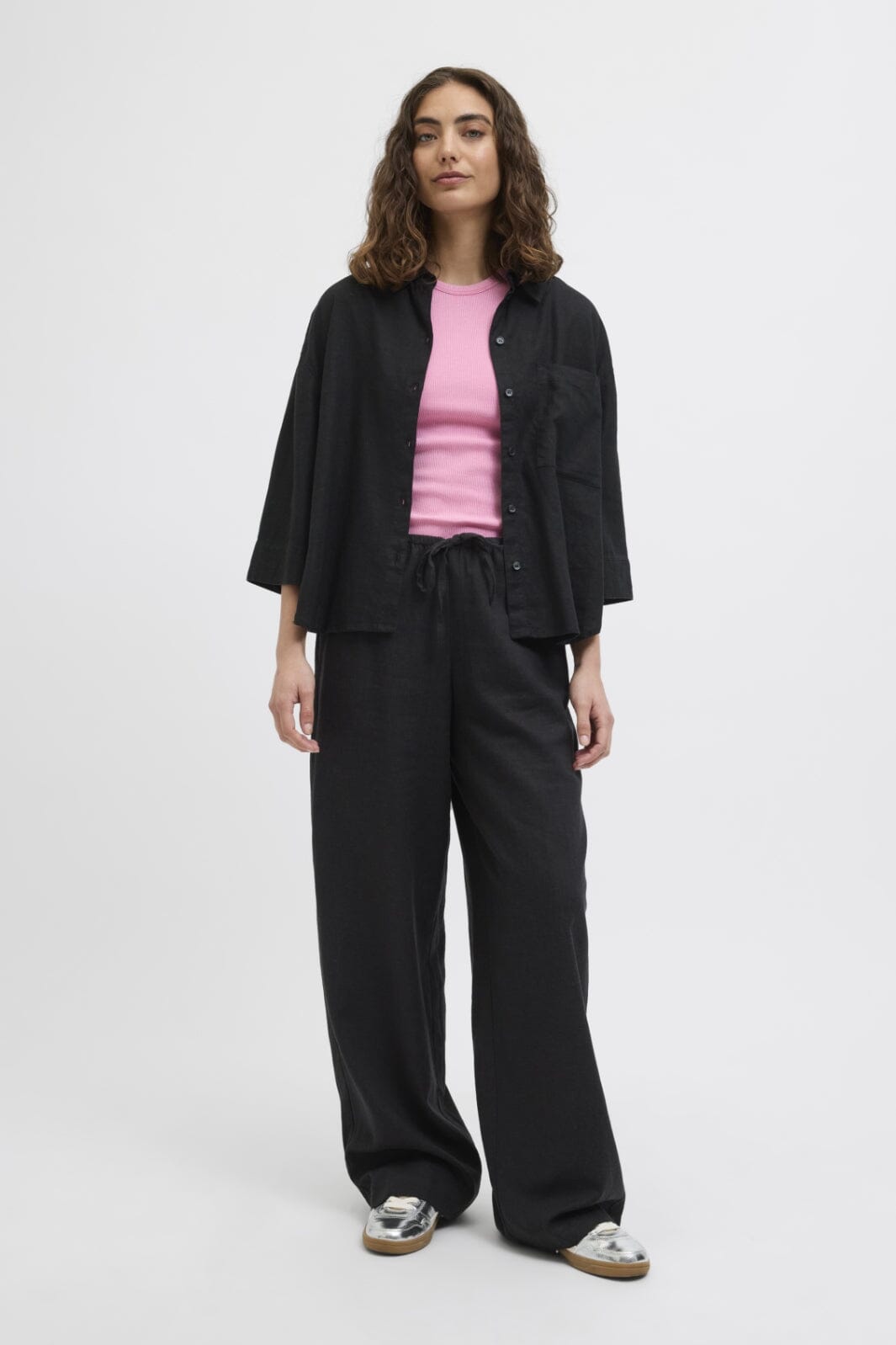Jjxx - Jxbreeze Flora Summer Pants Sn - 4653035 Black Bukser 