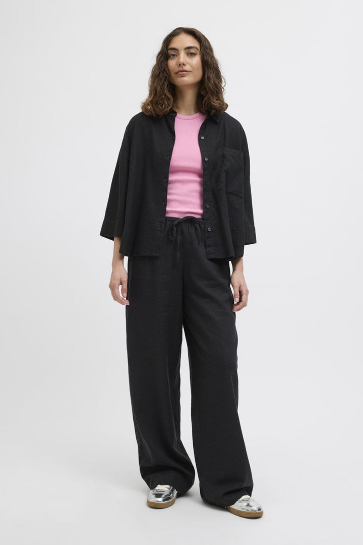 Jjxx - Jxbreeze Flora Summer Pants Sn - 4653035 Black Bukser 