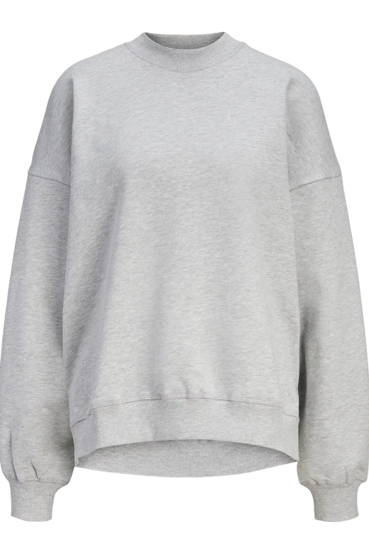 Jjxx - Jxcora Oversize Ls Crew Swt - 4949812 Light Grey Melange Sweatshirts 