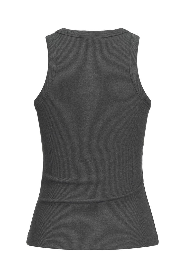 Jjxx - Jxforest Str Sl Rib Top - 4515882 Dark Grey Melange