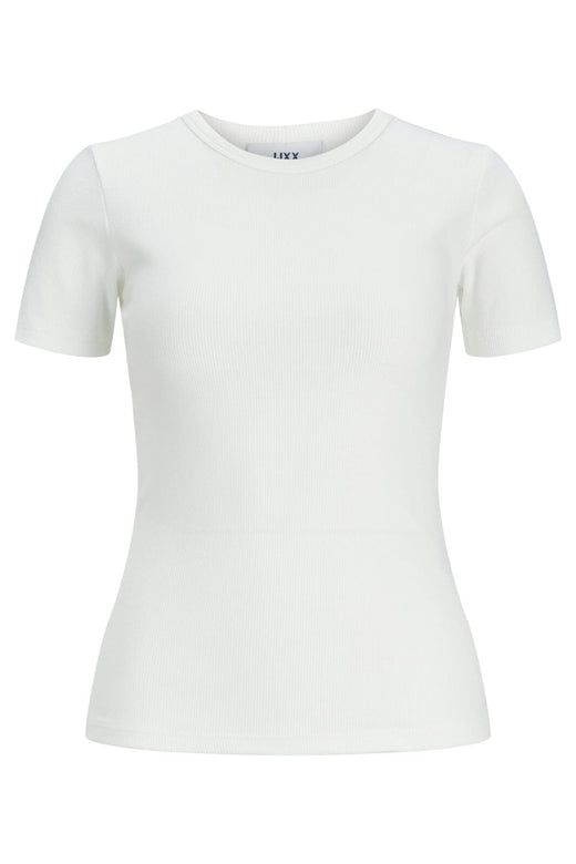 Jjxx - Jxfrankie Str Ss Rib Tee - 4244251 Bright White